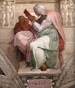 Michelangelo Buonarroti he Persian Sibyl oil